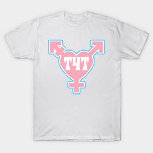 T4T - Transgender symbol- Pink - Valentines Trans Pride T-Shirt